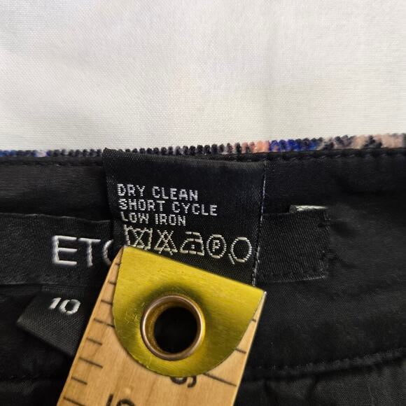 ETCETERA Multicolor Corduroy Mini Skirt Size 10 Artsy Rainbow Boho Indie - Picture 9 of 11